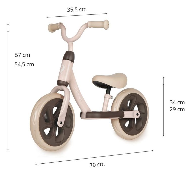 Qplay, Trainer, rowerek biegowy, Pink