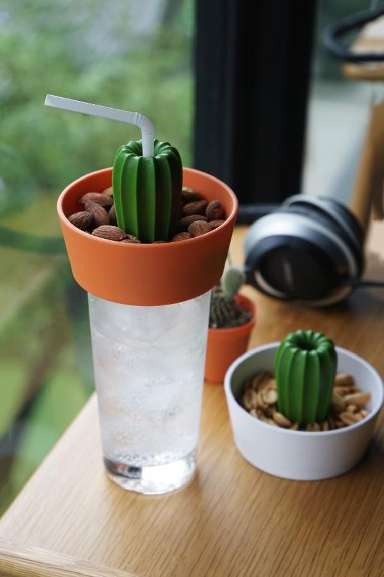 Qualy, Cacnuts, miseczka na przekąski, pomarańczowo-zielona