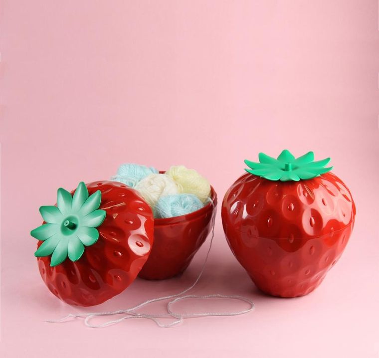 Qualy, pojemnik do przechowywania, Storeberry, czerwony