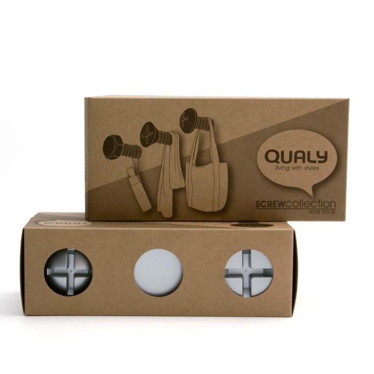 Qualy, Śruby, wieszaki, srebrne, 10064-SV