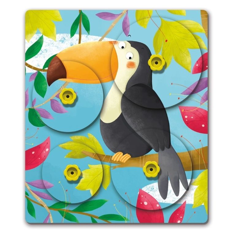 Quercetti, Montessori, zwierzęce puzzle