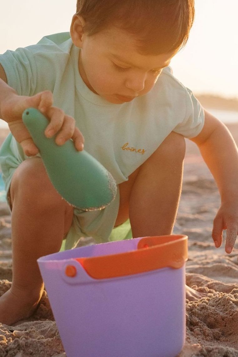 Quut, Cuppi, łopatki wielofunkcyjne do piasku z piłeczką, Lagoon + lavender, 2 szt.