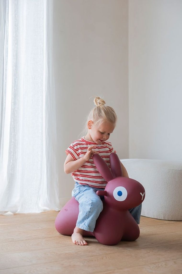 Quut, Hoppi, Bunny, skoczek, burgundy