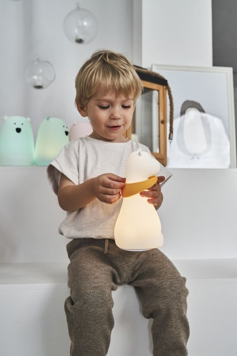 Rabbit & Friends, Żyrafa, lampka silikonowa, biała