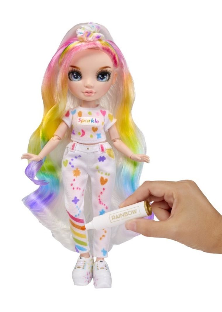 Rainbow High, Color & Create Fashion Doll, Blue Eyes, lalka modowa