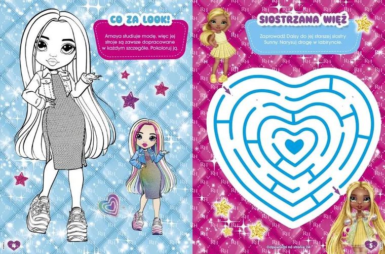 Rainbow High. Koloruj! Rozwiązuj! 50 naklejek świecących w ciemności