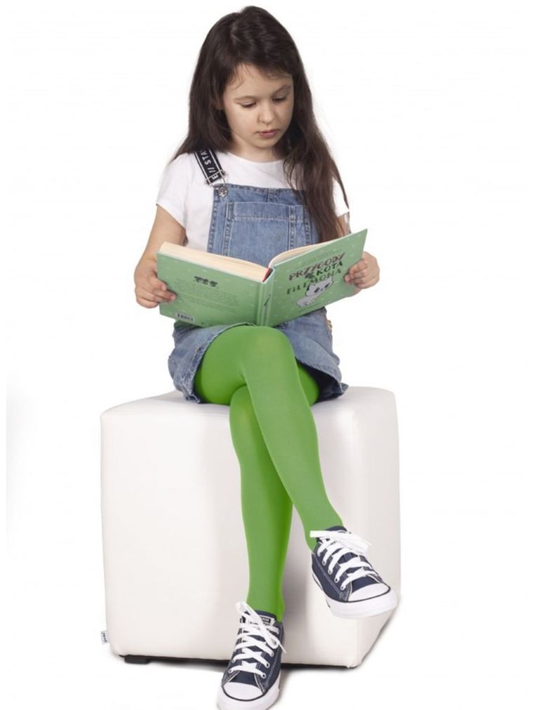 Rajsyopy dziewczęce, zielone, 40 DEN, Yoclub