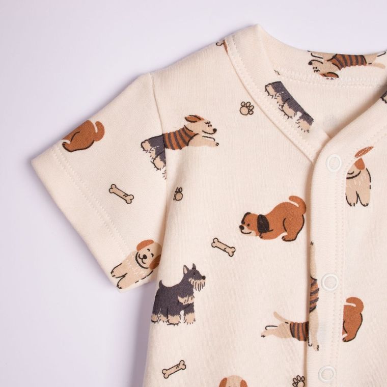 Rampers chłopięcy, beżowy, Nicol