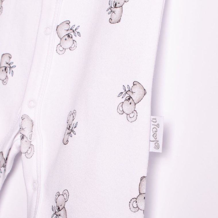 Rampers chłopięcy, biały, Nicol