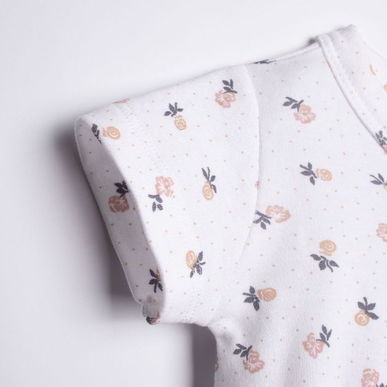 Rampers dziewczęcy, biały, Nicol