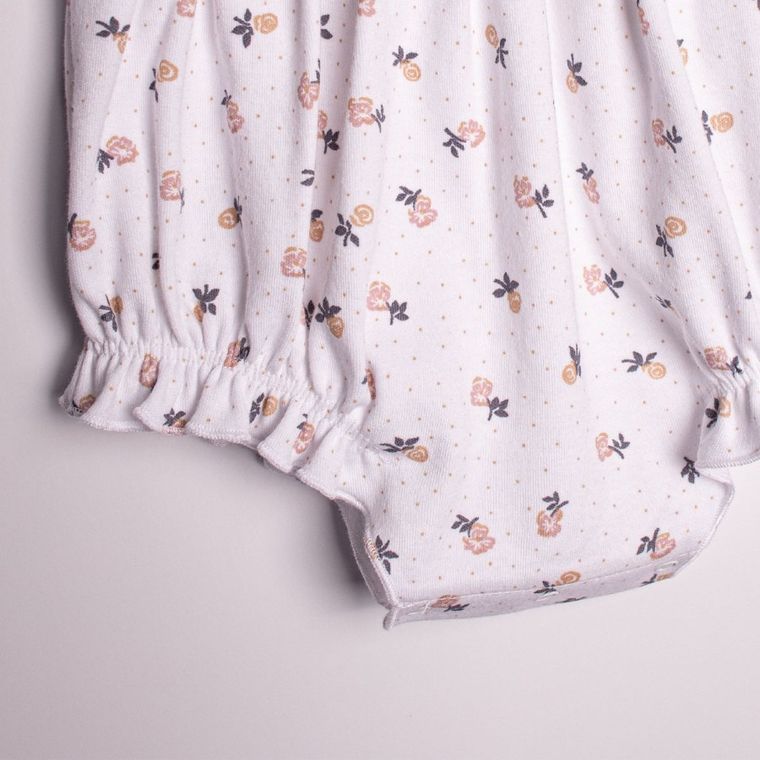 Rampers dziewczęcy, biały, Nicol