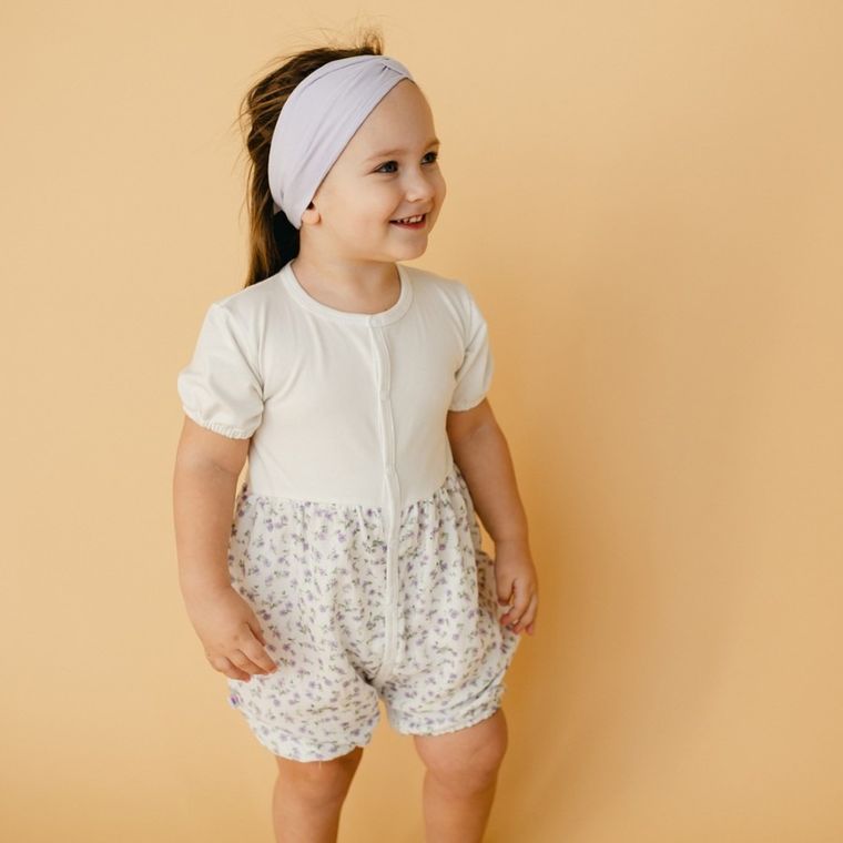 Rampers dziewczęcy, ecru, Eevi