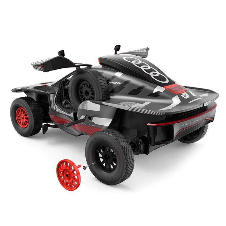 Rastar, Audi RS Q e-tron E2, pojazd zdalnie sterowany, szaro-czerwony, 1:14