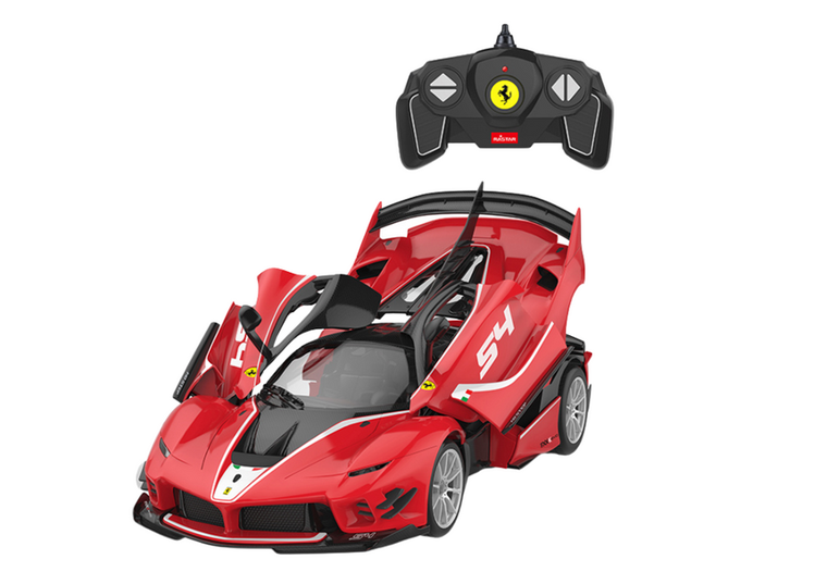 Rastar, Ferrari FXXK EVO, klocki konstrukcyjne, pojazd zdalnie sterowany, czerwony, 1:18, 88 elementów