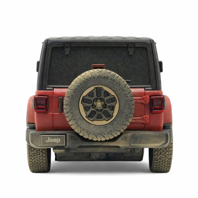 Rastar, Jeep Wrangler Rubicon-Muddy, pojazd zdalnie sterowany, czerwony, 1:24