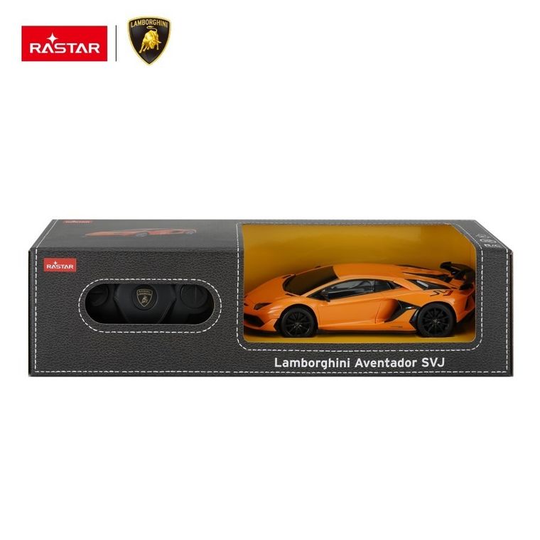 Rastar, Lamborghini Aventador SVJ, pojazd zdalnie sterowany, pomarańczowy, 1:24