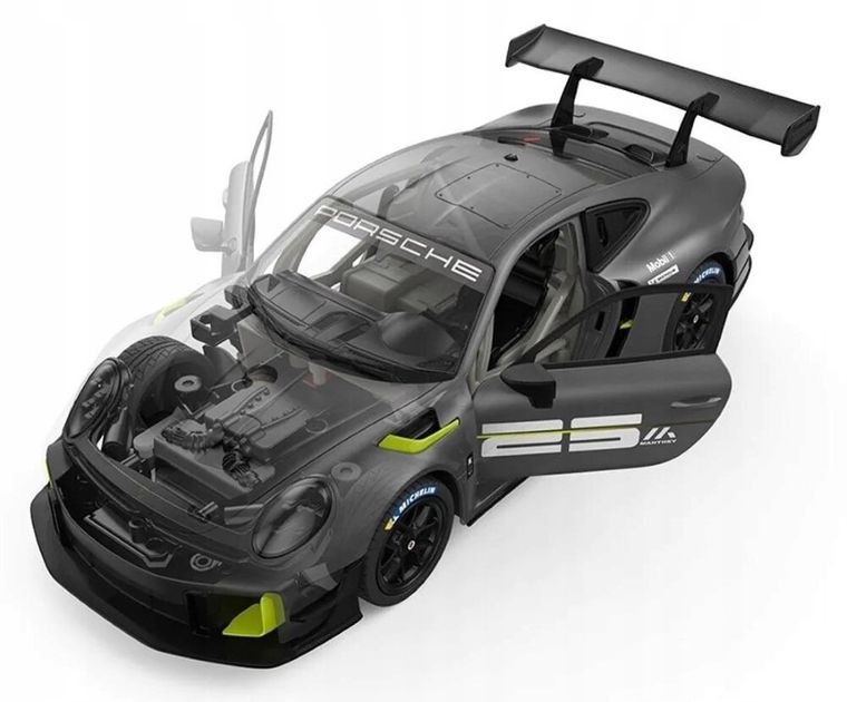 Rastar, Porsche 911 GT2, Building Kit, model do składania, zdalnie sterowany, 1:18