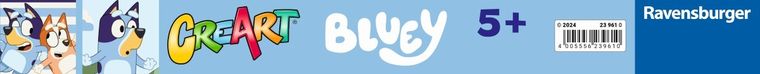 Ravensburger, CreArt, Bluey, malowanie po numerach