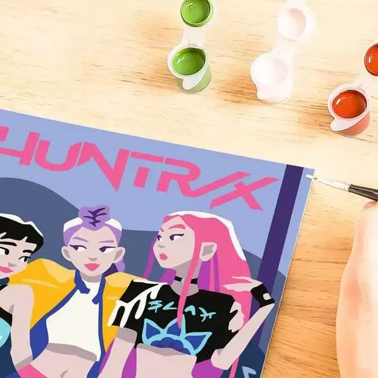 Ravensburger, CreArt, K-Pop Demon Hunters, malowanie po numerach