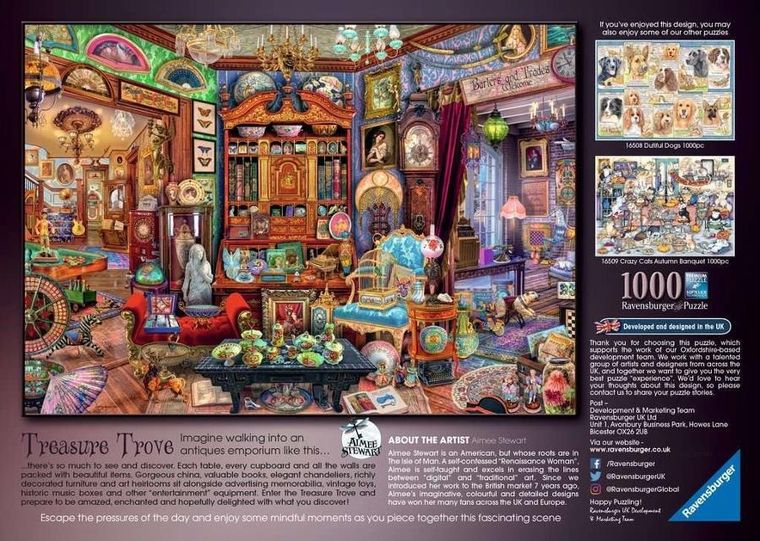 Ravensburger, Gabinet skarbów, puzzle, 1000 elementów