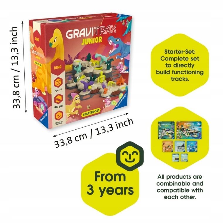 Ravensburger, GraviTrax Junior, Dino, zestaw startowy