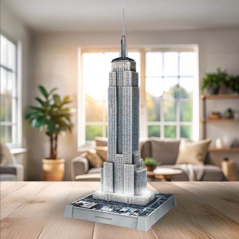 Ravensburger, Iconics, Empire State Building, puzzle 3D LED, 224 elementy