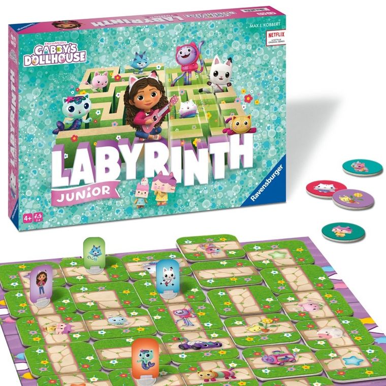Ravensburger, Labyrinth Junior Koci Domek Gabi, gra familijna