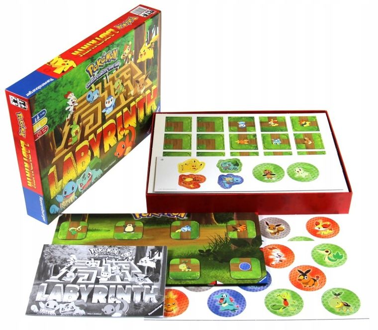 Ravensburger, Labyrinth Pokemon, gra familijna