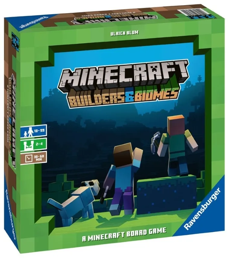 Ravensburger, Minecraft, Builders and Biomes, gra strategiczna