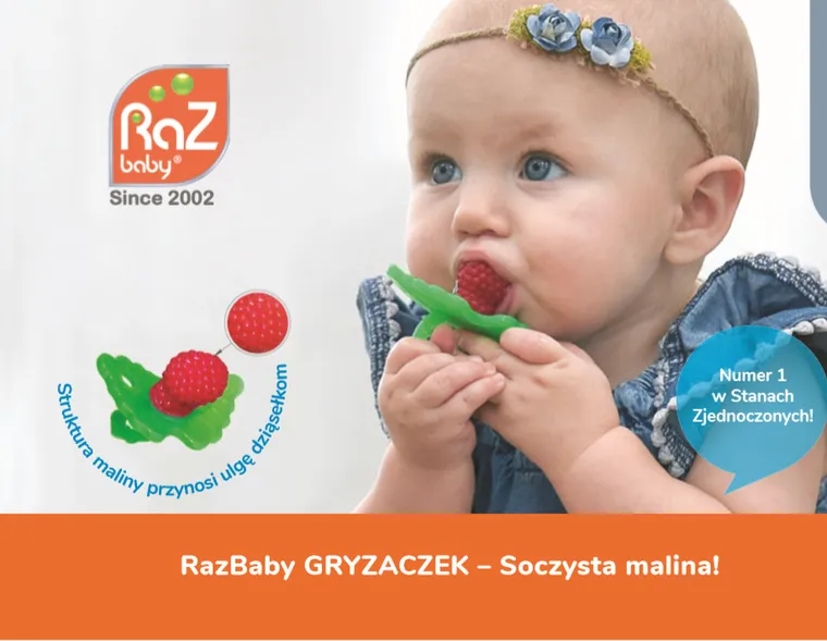 RazBaby, Soczysta Malina, gryzaczek, niebieski