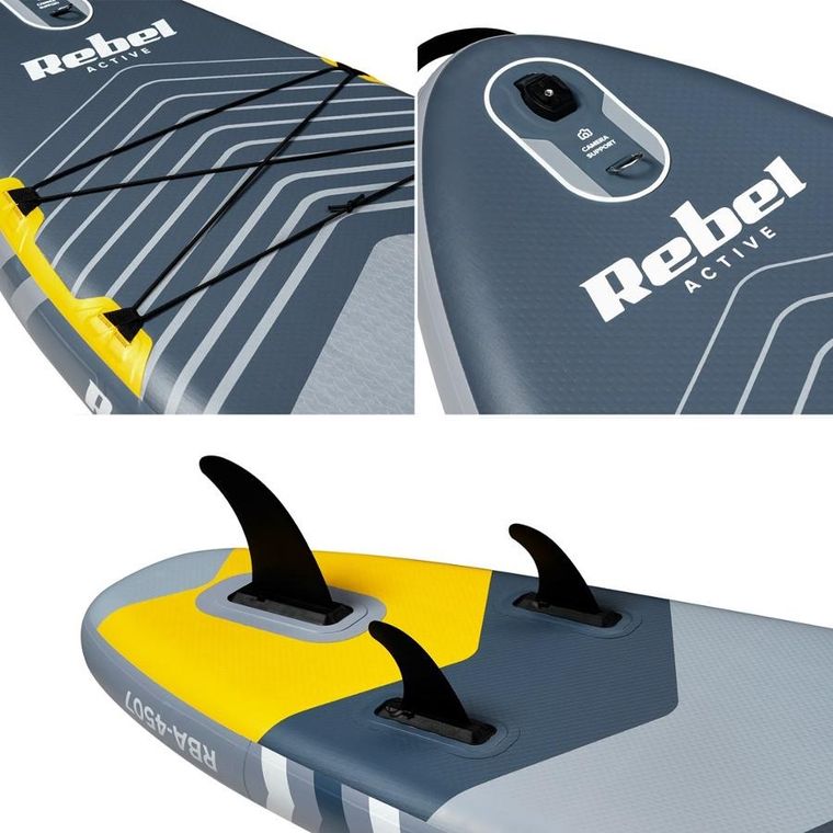 Rebel, Active, deska Sup, szara, RBA-4507