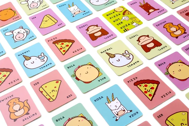 Rebel, Buła, Pizza, Kot, Ser, Koza, gra towarzyska