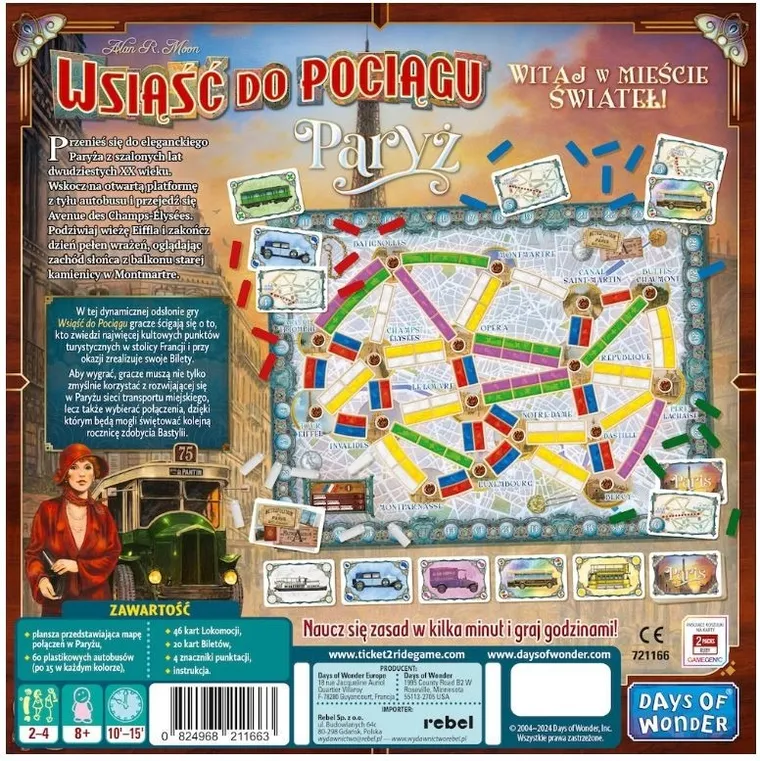 Rebel, Wsiąść do Pociągu: Paryż, gra familijna