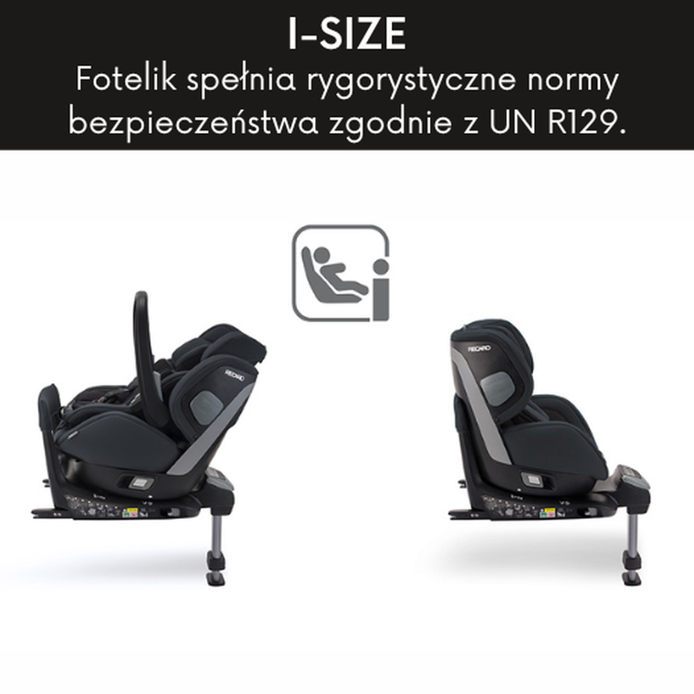 Recaro, Salia Elite, I-Size, fotelik samochodowy, 0-18 kg, Select Night Black