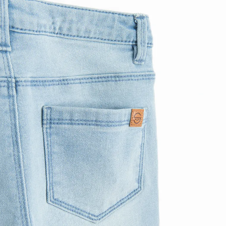 Regulowane jeansy flare z wysokim stanem Cool Club