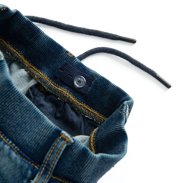 Regulowane jeansy pull on z przetarciami Cool Club