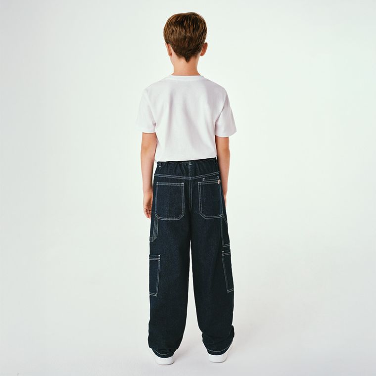 Regulowane jeansy z szeroką nogawką carpenter Cool Club