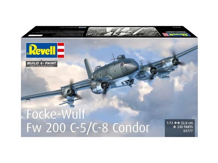 Revell, Focke-Wulf Fw 200 C-5/C-8, model szybowca do składania, 1:72