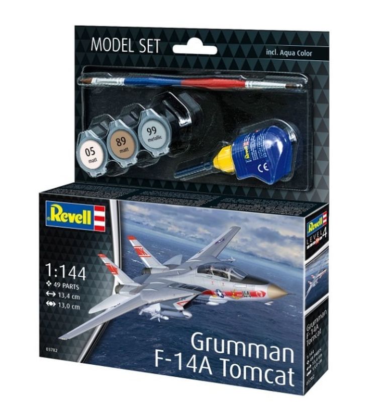 Revell, Model Set, Grumman F-14A Tomcat, model do sklejania z farbami