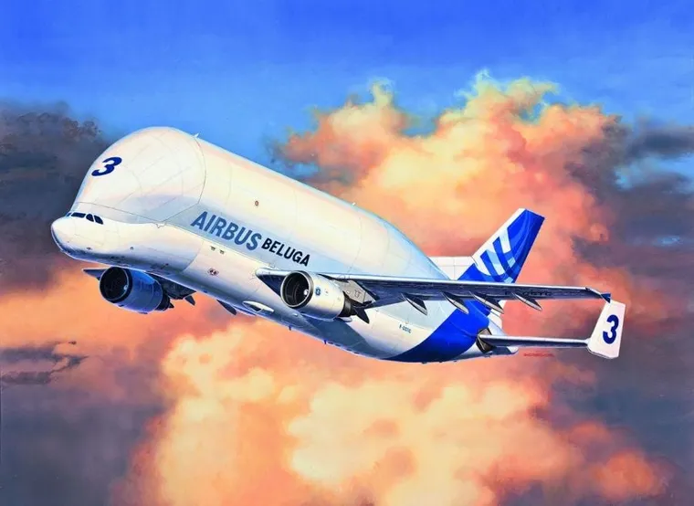 Revell, Samolot Airbus A300-600ST Beluga, model do składania, 1:144