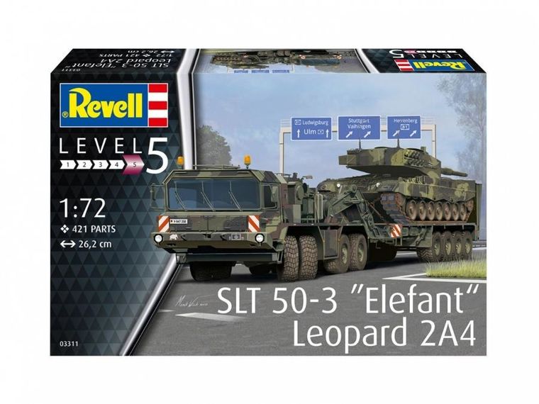 Revell, SLT 50-3 Elefant + Leopard 2A4, model do sklejania, 2 szt.