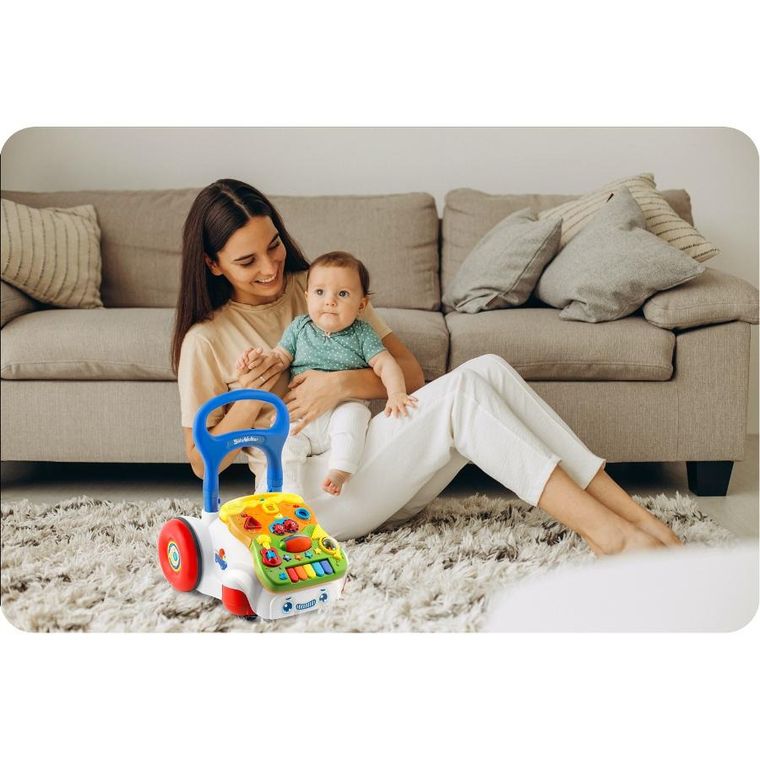 Ricokids, chodzik edukacyjny z muzyką 2w1, biały