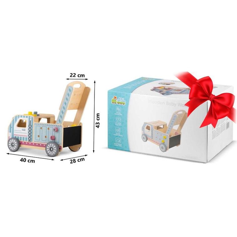 Ricokids, drewniany chodzik, pchacz z narzędziami