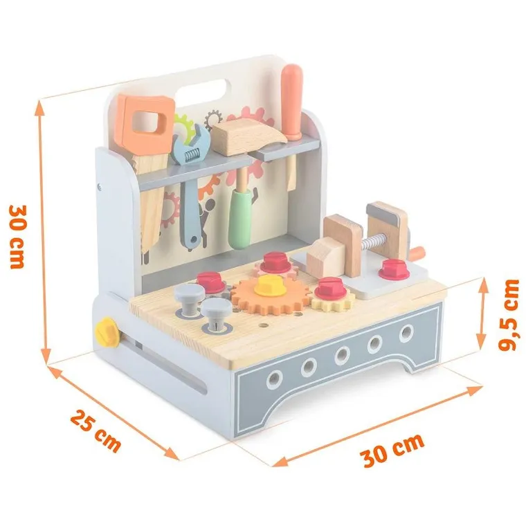 Ricokids, drewniany warsztat z narzędziami