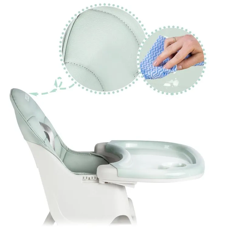 Ricokids, Milo, krzesełko do karmienia ze stolikiem, zielone