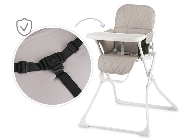 Ricokids, Nuco, krzesełko do karmienia, szare