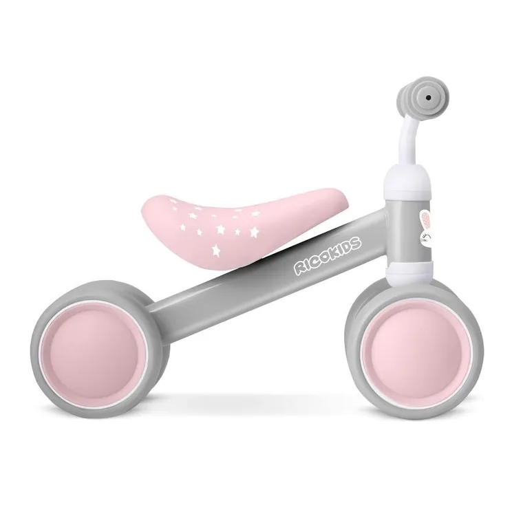 Ricokids, rowerek biegowy dla dzieci, trójkołowy, szary