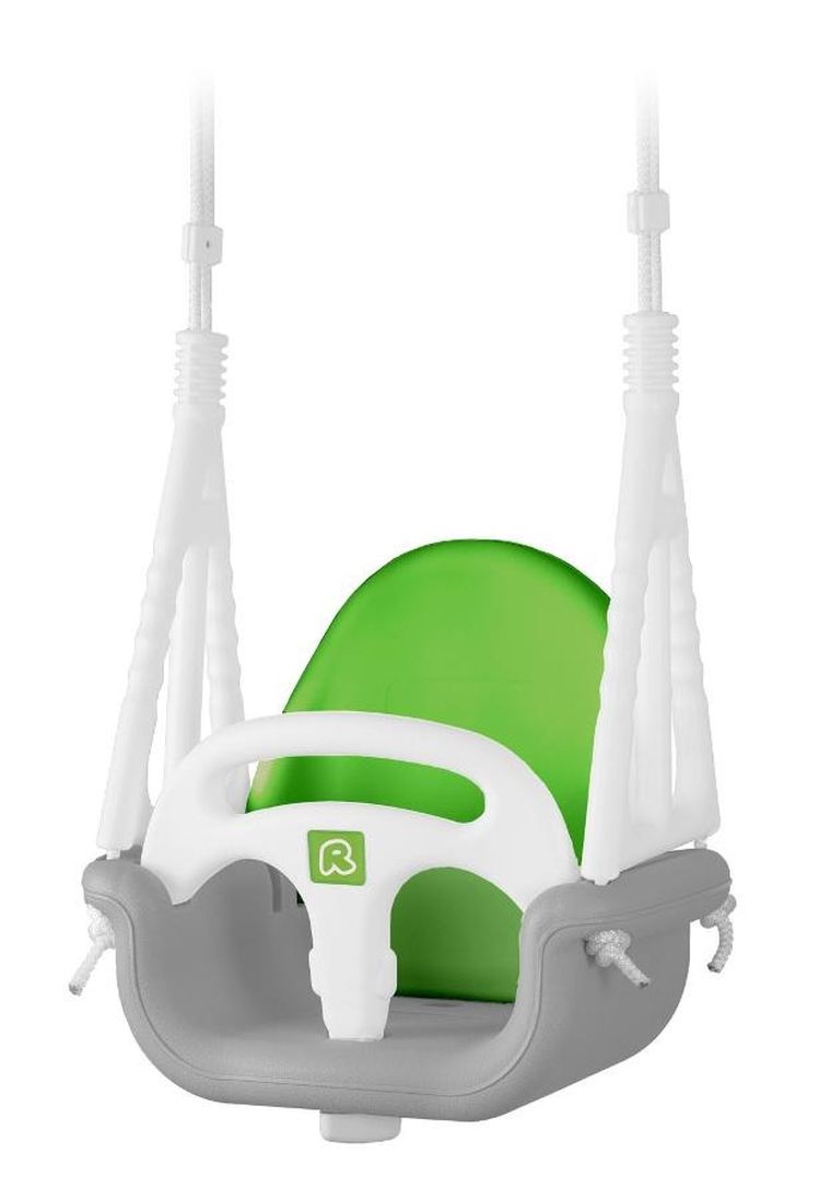 Ricokids, Słonik, huśtawka kubełkowa 3w1, szaro-zielona