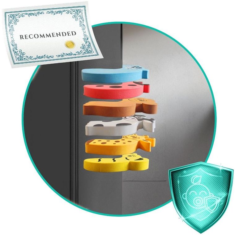 Ricokids, stoper do drzwi, zwierzaki, 7 szt.