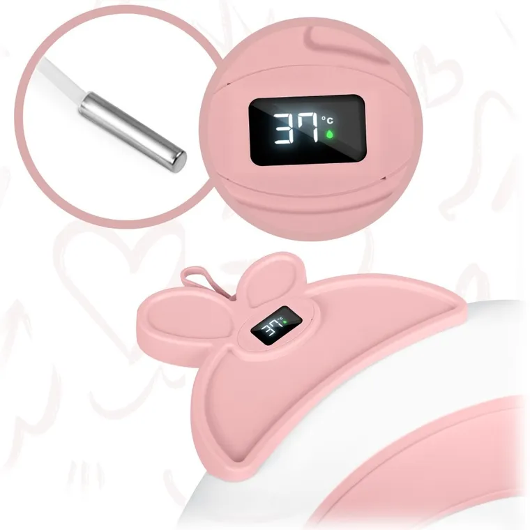 Ricokids, Wanienka dla niemowląt z termometrem RK-282 biało-różowa
